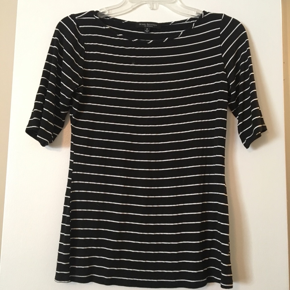 Black and white striped shirt